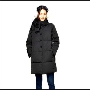 Kate Spade Puffer Coat with Bow at neck